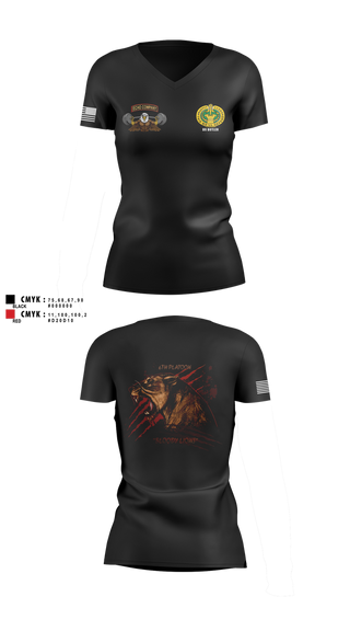 Womens Short Sleeve Vneck Shirt, Echo Company, , Teamtime, Team time, sublimation, custom sports apparel, team uniforms, spirit wear, spiritwear, sports uniforms, custom shirts, team store, custom team store, fundraiser sports, apparel fundraiser