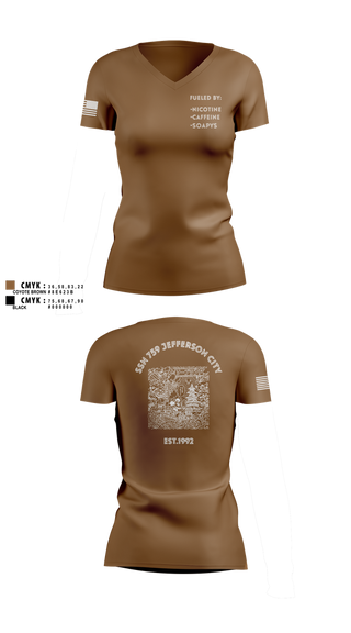 Womens Short Sleeve Vneck Shirt, Jefferson City, , Teamtime, Team time, sublimation, custom sports apparel, team uniforms, spirit wear, spiritwear, sports uniforms, custom shirts, team store, custom team store, fundraiser sports, apparel fundraiser