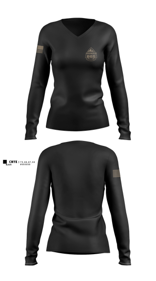 Womens Long Sleeve Vneck Shirt, Nunya, Police, Teamtime, Team time, sublimation, custom sports apparel, team uniforms, spirit wear, spiritwear, sports uniforms, custom shirts, team store, custom team store, fundraiser sports, apparel fundraiser
