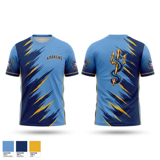 Short Sleeve Performance Shirt, Krakens, Baseball, Teamtime, Team time, sublimation, custom sports apparel, team uniforms, spirit wear, spiritwear, sports uniforms, custom shirts, team store, custom team store, fundraiser sports, apparel fundraiser