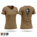 1st marines recon Women's Short Sleeve V-neck Shirt - 1