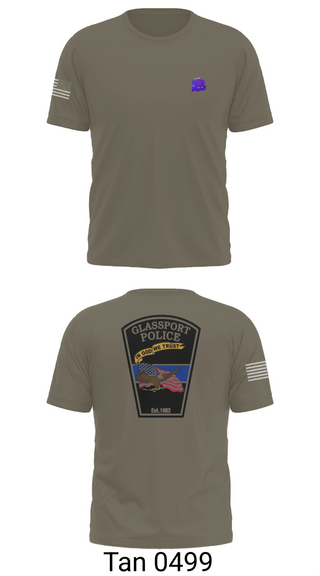 Short Sleeve Performance Shirt, GLASSPORT POLICE, Police, Teamtime, Team time, sublimation, custom sports apparel, team uniforms, spirit wear, spiritwear, sports uniforms, custom shirts, team store, custom team store, fundraiser sports, apparel fundraiser