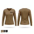 Police Women's Long Sleeve V-neck Shirt - 1
