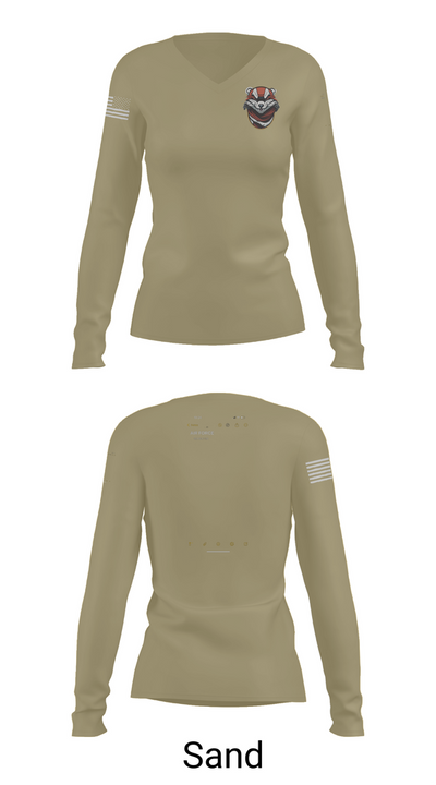 336 RCS F Flight 15570054 Women's Long Sleeve V-neck Shirt - 97