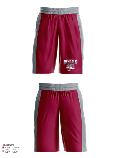 Mens Basketball Shorts, Hansberry College Prep Basketball, Men's Basketball, Teamtime, Team time, sublimation, custom sports apparel, team uniforms, spirit wear, spiritwear, sports uniforms, custom shirts, team store, custom team store, fundraiser sports, apparel fundraiser