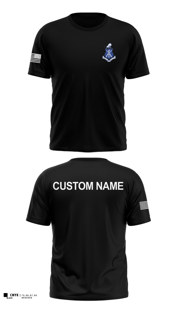 Soft Poly Tee Cotton Like Feel, Pershing Rifles, National Guard, Teamtime, Team time, sublimation, custom sports apparel, team uniforms, spirit wear, spiritwear, sports uniforms, custom shirts, team store, custom team store, fundraiser sports, apparel fundraiser