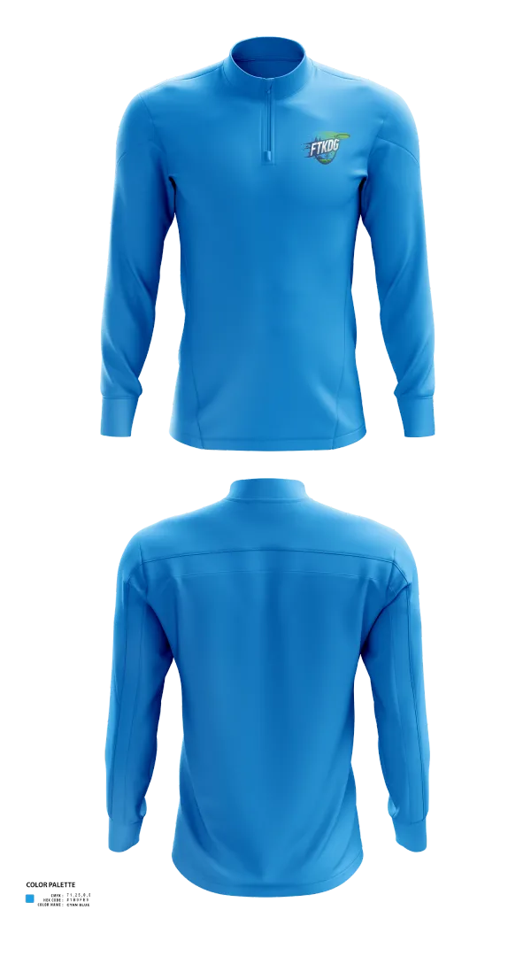 Quarter Zip Jacket, FTKDG, Golf, Teamtime, Team time, sublimation, custom sports apparel, team uniforms, spirit wear, spiritwear, sports uniforms, custom shirts, team store, custom team store, fundraiser sports, apparel fundraiser