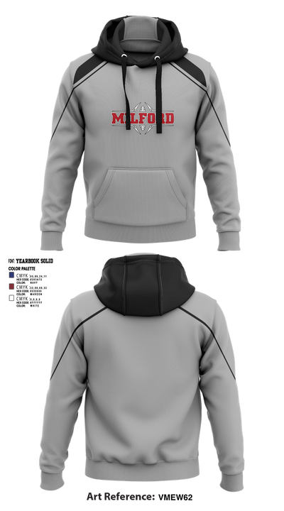 Milford Eagles Pop Warner Football and Cheer 85500081 Hoodie - 9