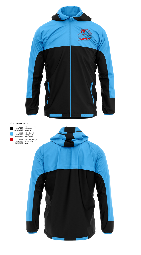 Windbreaker, NORTHERN SWISH, Men's Basketball, Teamtime, Team time, sublimation, custom sports apparel, team uniforms, spirit wear, spiritwear, sports uniforms, custom shirts, team store, custom team store, fundraiser sports, apparel fundraiser