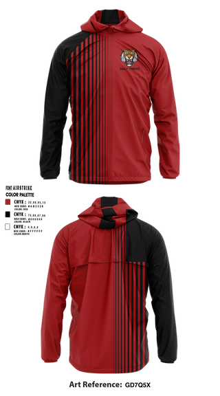 Windbreaker, Daily Tigers, , Teamtime, Team time, sublimation, custom sports apparel, team uniforms, spirit wear, spiritwear, sports uniforms, custom shirts, team store, custom team store, fundraiser sports, apparel fundraiser
