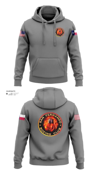 Hoodie, San Fernando Boxing Club, Spirit Store, Teamtime, Team time, sublimation, custom sports apparel, team uniforms, spirit wear, spiritwear, sports uniforms, custom shirts, team store, custom team store, fundraiser sports, apparel fundraiser