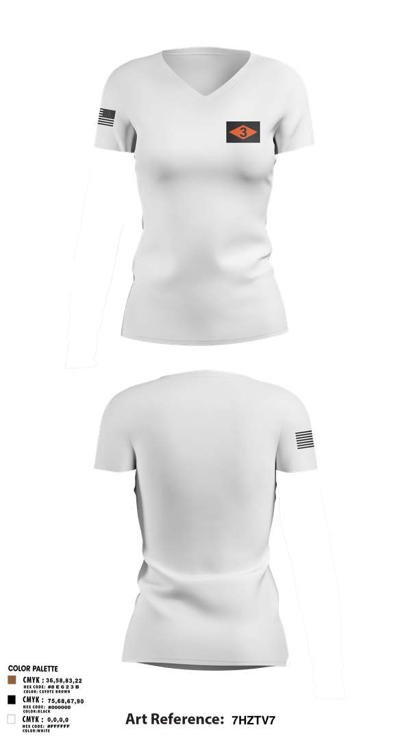 Womens Short Sleeve Vneck Shirt, 3rd battalion 75th ranger regiment, Army, Teamtime, Team time, sublimation, custom sports apparel, team uniforms, spirit wear, spiritwear, sports uniforms, custom shirts, team store, custom team store, fundraiser sports, apparel fundraiser