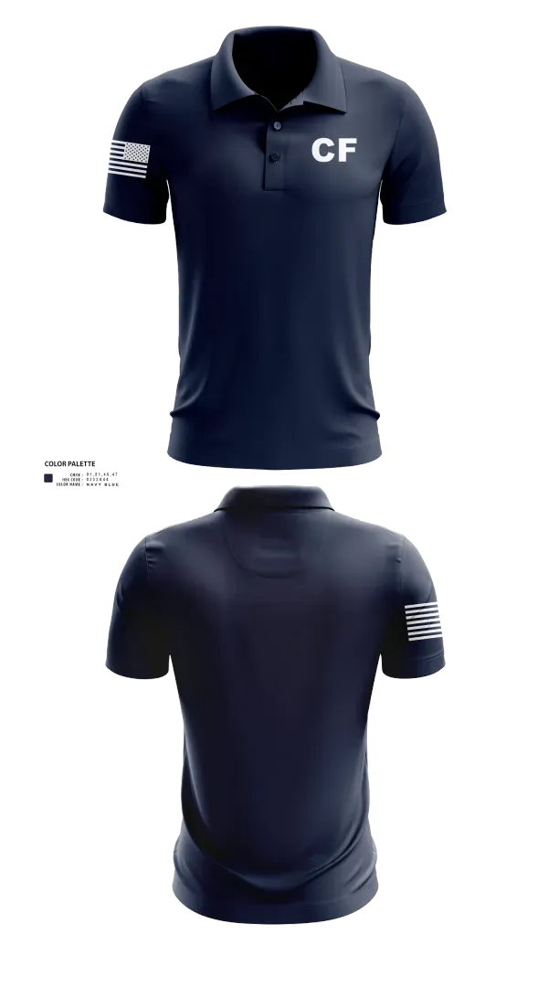 Short Sleeve Performance Polo, CF, Navy, Teamtime, Team time, sublimation, custom sports apparel, team uniforms, spirit wear, spiritwear, sports uniforms, custom shirts, team store, custom team store, fundraiser sports, apparel fundraiser