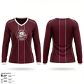 Hamilton Aggies 72800811 Women's Long Sleeve V-neck Shirt - 2