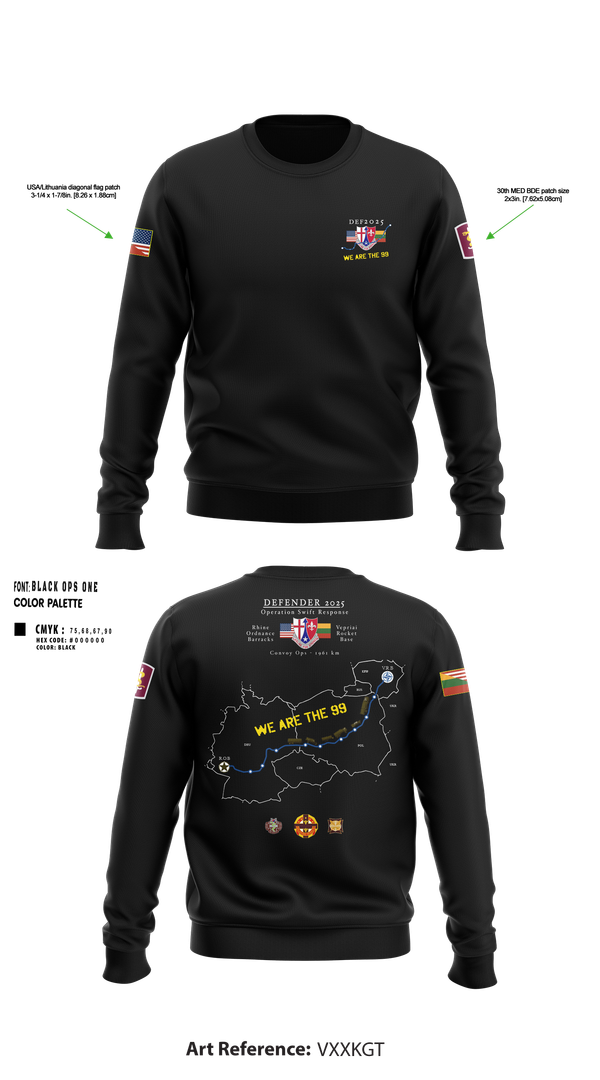 Crew Neck Sweatshirt, 30th MED BDE DEF25, , Teamtime, Team time, sublimation, custom sports apparel, team uniforms, spirit wear, spiritwear, sports uniforms, custom shirts, team store, custom team store, fundraiser sports, apparel fundraiser