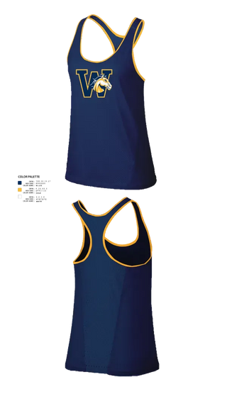 Womens Track Singlet, Walnut High School Tennis, Tennis, Teamtime, Team time, sublimation, custom sports apparel, team uniforms, spirit wear, spiritwear, sports uniforms, custom shirts, team store, custom team store, fundraiser sports, apparel fundraiser