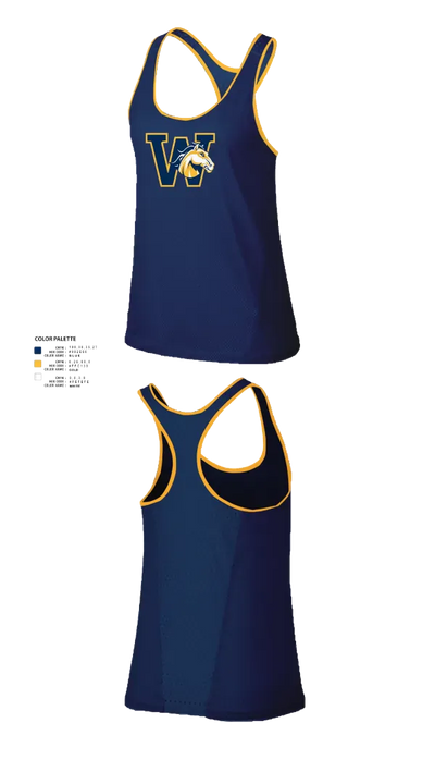 Walnut High School Tennis 76336689 Women's Track Singlet - 21