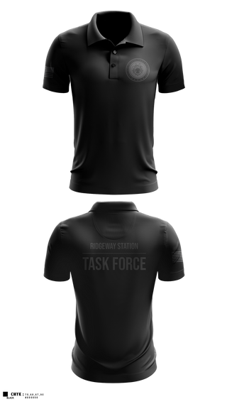 Short Sleeve Performance Polo, Ridgeway Station Task Force, Police, Teamtime, Team time, sublimation, custom sports apparel, team uniforms, spirit wear, spiritwear, sports uniforms, custom shirts, team store, custom team store, fundraiser sports, apparel fundraiser
