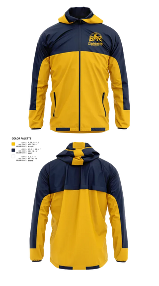 Windbreaker, BPR Lightning, Baseball, Teamtime, Team time, sublimation, custom sports apparel, team uniforms, spirit wear, spiritwear, sports uniforms, custom shirts, team store, custom team store, fundraiser sports, apparel fundraiser