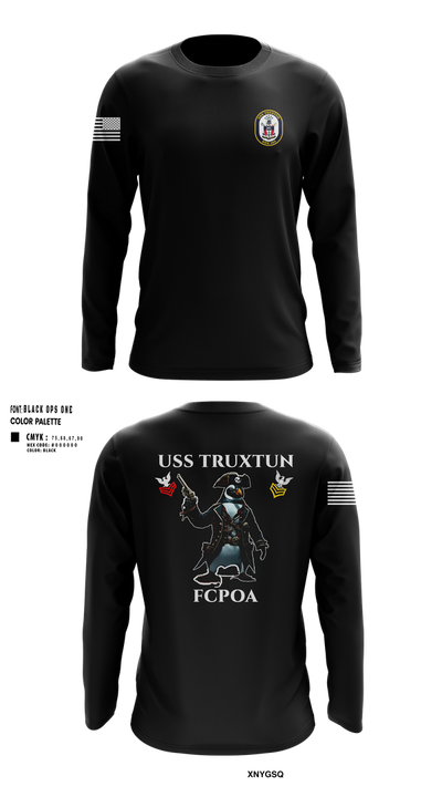 USS TRUXTUN DDG 103 86868328 Long Sleeve Performance Shirt 121