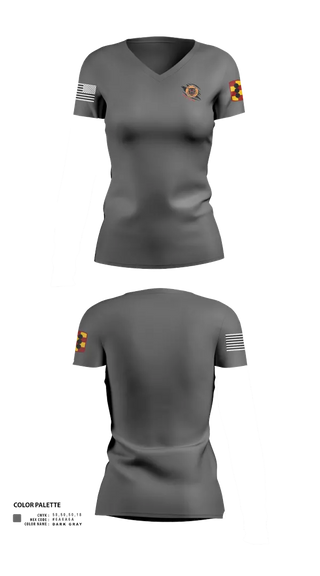 Womens Short Sleeve Vneck Shirt, 434th FA BDE H2F, Army, Teamtime, Team time, sublimation, custom sports apparel, team uniforms, spirit wear, spiritwear, sports uniforms, custom shirts, team store, custom team store, fundraiser sports, apparel fundraiser