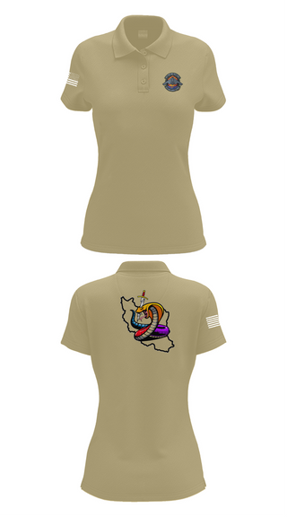 Womens Short Sleeve Performance Polo, Iran DCIT, Army, Teamtime, Team time, sublimation, custom sports apparel, team uniforms, spirit wear, spiritwear, sports uniforms, custom shirts, team store, custom team store, fundraiser sports, apparel fundraiser