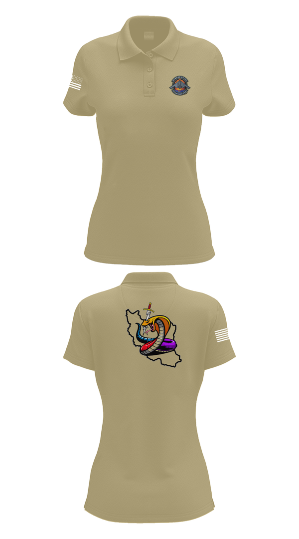 Womens Short Sleeve Performance Polo, Iran DCIT, Army, Teamtime, Team time, sublimation, custom sports apparel, team uniforms, spirit wear, spiritwear, sports uniforms, custom shirts, team store, custom team store, fundraiser sports, apparel fundraiser