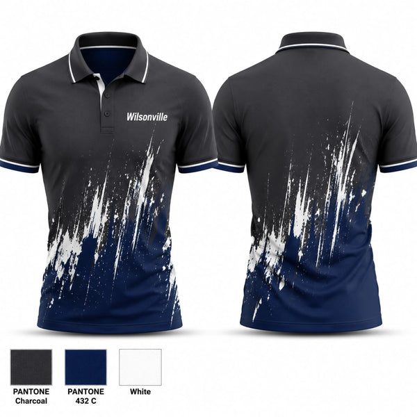 Short Sleeve Performance Polo, Wilsonville, Men's Basketball, Teamtime, Team time, sublimation, custom sports apparel, team uniforms, spirit wear, spiritwear, sports uniforms, custom shirts, team store, custom team store, fundraiser sports, apparel fundraiser