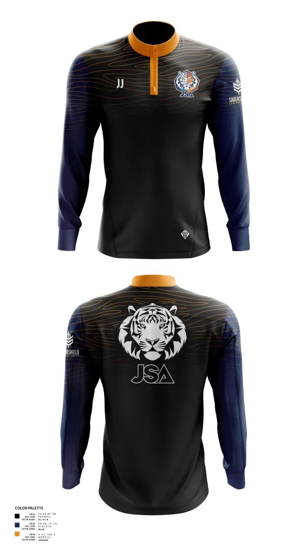 Quarter Zip Jacket, Jun Soccer Academy, Men's Soccer, Teamtime, Team time, sublimation, custom sports apparel, team uniforms, spirit wear, spiritwear, sports uniforms, custom shirts, team store, custom team store, fundraiser sports, apparel fundraiser