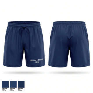 Athletic Shorts With Pockets, USS John F. Kennedy CV-67, Navy, Teamtime, Team time, sublimation, custom sports apparel, team uniforms, spirit wear, spiritwear, sports uniforms, custom shirts, team store, custom team store, fundraiser sports, apparel fundraiser