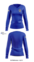 North Lamar ISD Police Department 9513471 Women's Long Sleeve V-neck Shirt - 25