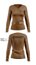 Cassia County Sheriff’s Office Women's Long Sleeve V-neck Shirt - 21