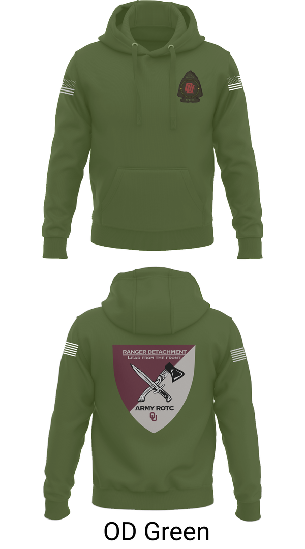 Hoodie, FY 25-26 OU RC, Army, Teamtime, Team time, sublimation, custom sports apparel, team uniforms, spirit wear, spiritwear, sports uniforms, custom shirts, team store, custom team store, fundraiser sports, apparel fundraiser