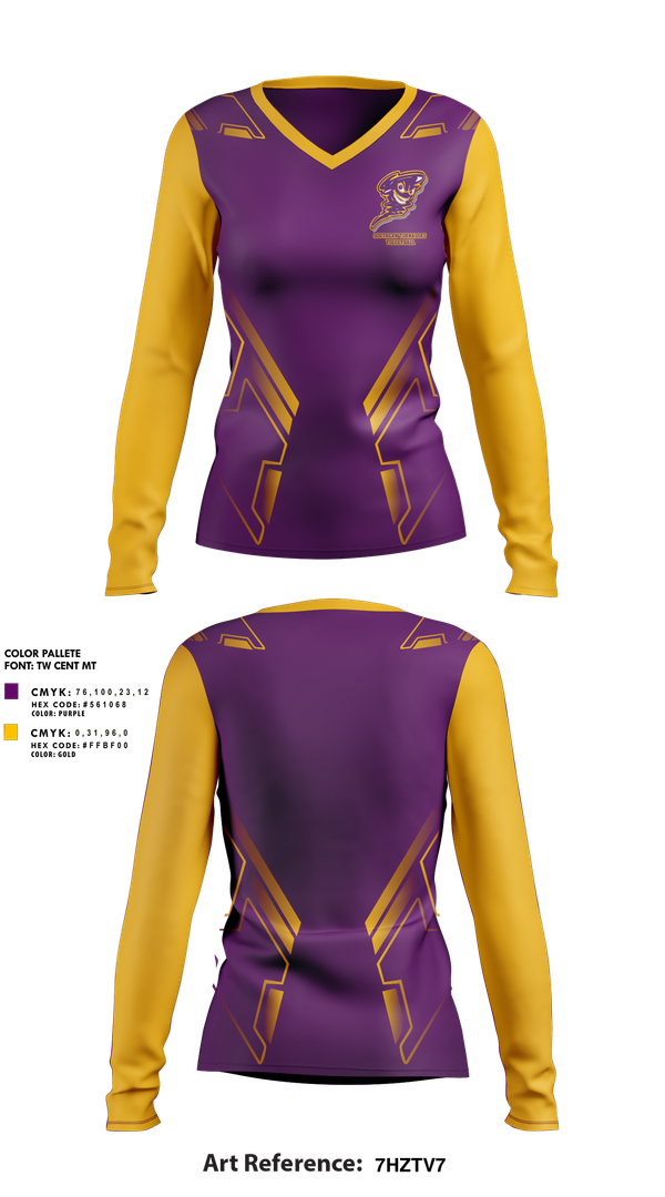 Womens Long Sleeve Vneck Shirt, Southern Tornadoes Volleyball, Women's Volleyball, Teamtime, Team time, sublimation, custom sports apparel, team uniforms, spirit wear, spiritwear, sports uniforms, custom shirts, team store, custom team store, fundraiser sports, apparel fundraiser