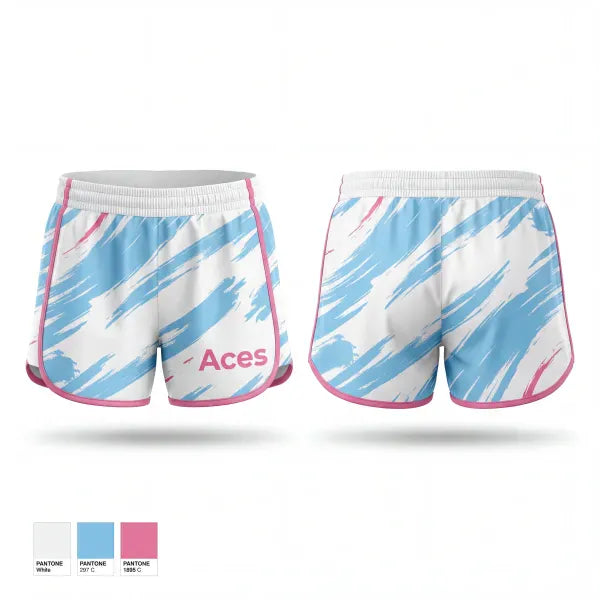 Womens Shorts, Aces, Baseball, Teamtime, Team time, sublimation, custom sports apparel, team uniforms, spirit wear, spiritwear, sports uniforms, custom shirts, team store, custom team store, fundraiser sports, apparel fundraiser