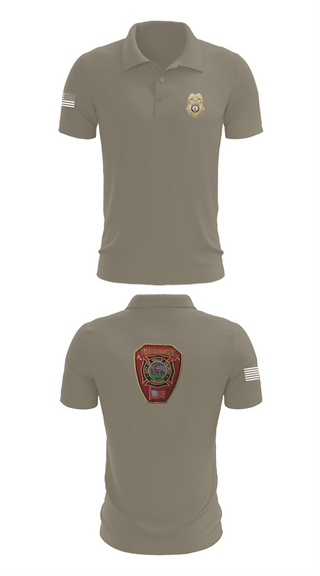 Short Sleeve Performance Polo, Falls Church Fire Marshal, Fire Department, Teamtime, Team time, sublimation, custom sports apparel, team uniforms, spirit wear, spiritwear, sports uniforms, custom shirts, team store, custom team store, fundraiser sports, apparel fundraiser