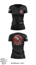 Charleston Fire Dept Dive Team 94862858 Women's Short Sleeve V-neck Shirt - 2