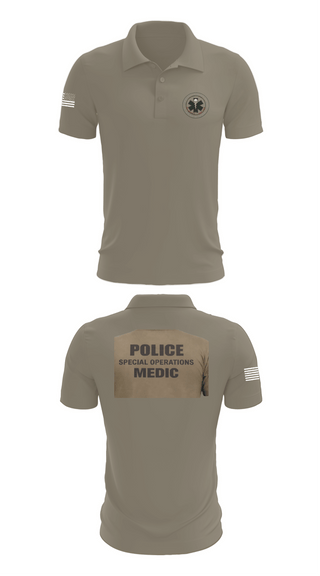 Short Sleeve Performance Polo, Muscogee Nation Police Tactical Medical team, Police, Teamtime, Team time, sublimation, custom sports apparel, team uniforms, spirit wear, spiritwear, sports uniforms, custom shirts, team store, custom team store, fundraiser sports, apparel fundraiser
