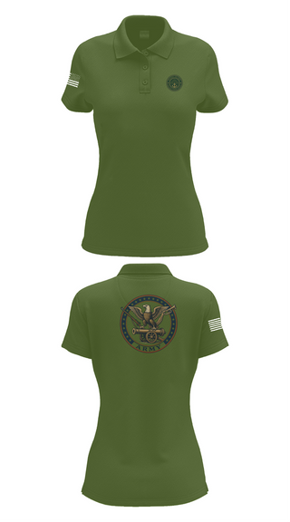Womens Short Sleeve Performance Polo, Military Funeral Honors, , Teamtime, Team time, sublimation, custom sports apparel, team uniforms, spirit wear, spiritwear, sports uniforms, custom shirts, team store, custom team store, fundraiser sports, apparel fundraiser
