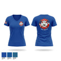 Robstown Volunteer Fire Department Women's Short Sleeve V-neck Shirt - 1