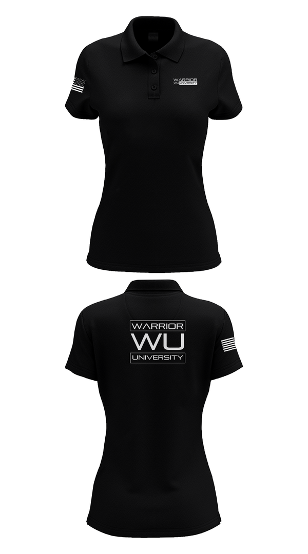 Womens Short Sleeve Performance Polo, Warrior University, , Teamtime, Team time, sublimation, custom sports apparel, team uniforms, spirit wear, spiritwear, sports uniforms, custom shirts, team store, custom team store, fundraiser sports, apparel fundraiser