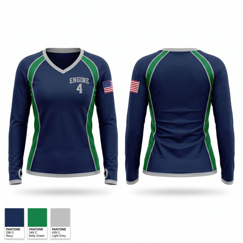 Old School Cotton Feel Shirt, Engine 4, Fire Department, Teamtime, Team time, sublimation, custom sports apparel, team uniforms, spirit wear, spiritwear, sports uniforms, custom shirts, team store, custom team store, fundraiser sports, apparel fundraiser