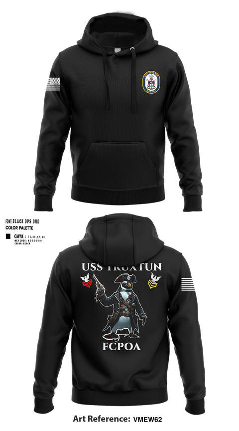 Hoodie, USS TRUXTUN DDG 103, Navy, Teamtime, Team time, sublimation, custom sports apparel, team uniforms, spirit wear, spiritwear, sports uniforms, custom shirts, team store, custom team store, fundraiser sports, apparel fundraiser