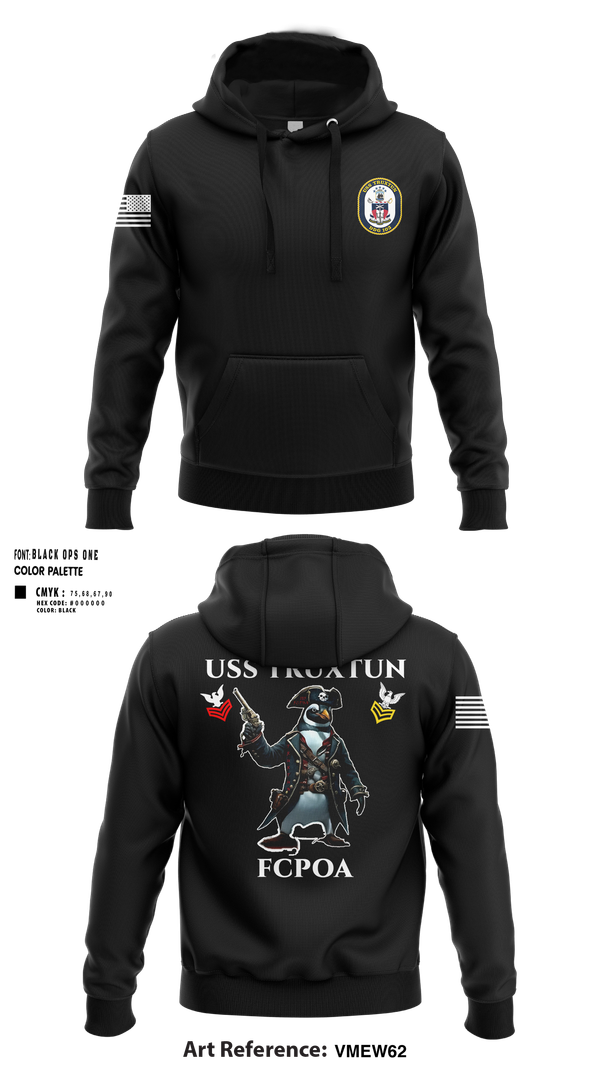 Hoodie, USS TRUXTUN DDG 103, Navy, Teamtime, Team time, sublimation, custom sports apparel, team uniforms, spirit wear, spiritwear, sports uniforms, custom shirts, team store, custom team store, fundraiser sports, apparel fundraiser