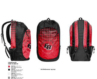 Gear Bag, CSU East Bay Track & Field, Track & Field, Teamtime, Team time, sublimation, custom sports apparel, team uniforms, spirit wear, spiritwear, sports uniforms, custom shirts, team store, custom team store, fundraiser sports, apparel fundraiser