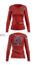WeAllWeGot~Family First 22026589 Women's Long Sleeve V-neck Shirt - 22