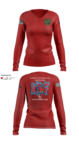 Womens Long Sleeve Vneck Shirt, WeAllWeGot~Family First, , Teamtime, Team time, sublimation, custom sports apparel, team uniforms, spirit wear, spiritwear, sports uniforms, custom shirts, team store, custom team store, fundraiser sports, apparel fundraiser