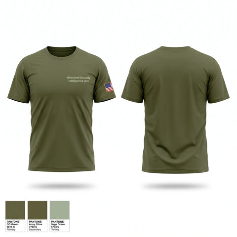 Old School Cotton Feel Shirt, Homeland Security & Intelligence Unit, Police, Teamtime, Team time, sublimation, custom sports apparel, team uniforms, spirit wear, spiritwear, sports uniforms, custom shirts, team store, custom team store, fundraiser sports, apparel fundraiser