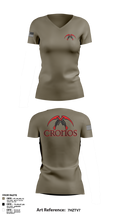 Cronos 94910133 Women's Short Sleeve V-neck Shirt - 1