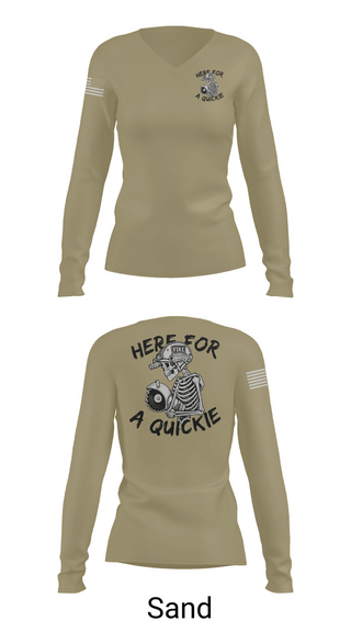 Womens Long Sleeve Vneck Shirt, 812 CES, Air Force, Teamtime, Team time, sublimation, custom sports apparel, team uniforms, spirit wear, spiritwear, sports uniforms, custom shirts, team store, custom team store, fundraiser sports, apparel fundraiser